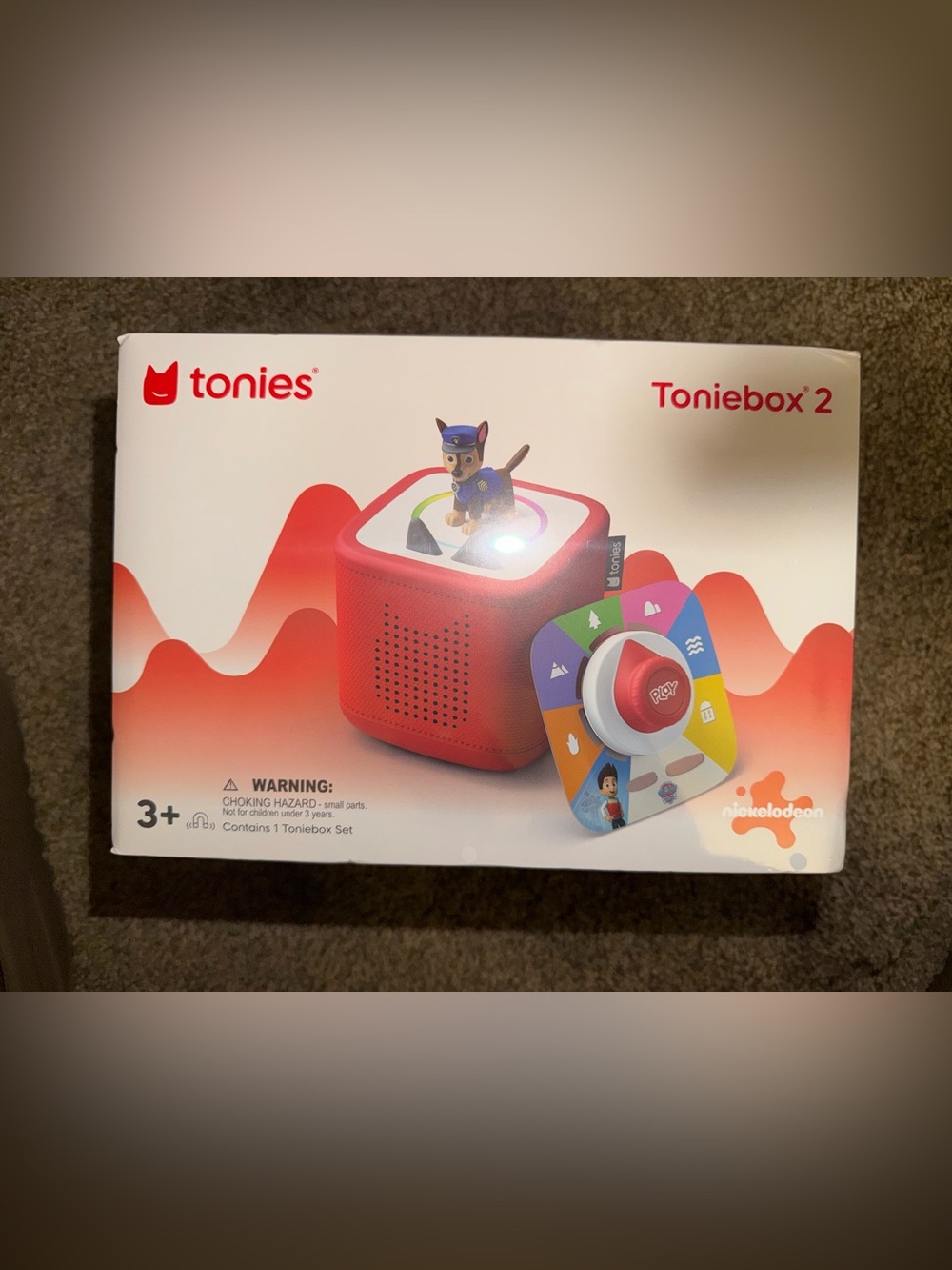 tonies PAW Patrol: Chase Toniebox 2 Play Set - Sunset Red